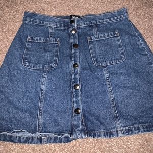 Urban Outfitters Button Front Jean Skirt